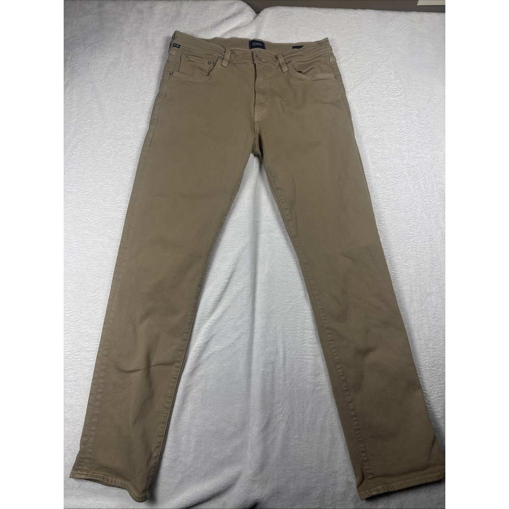 Citizens of Humanity The Gage Men 31x30 Tan Beige 5 Pocket Design Jeans Stretch